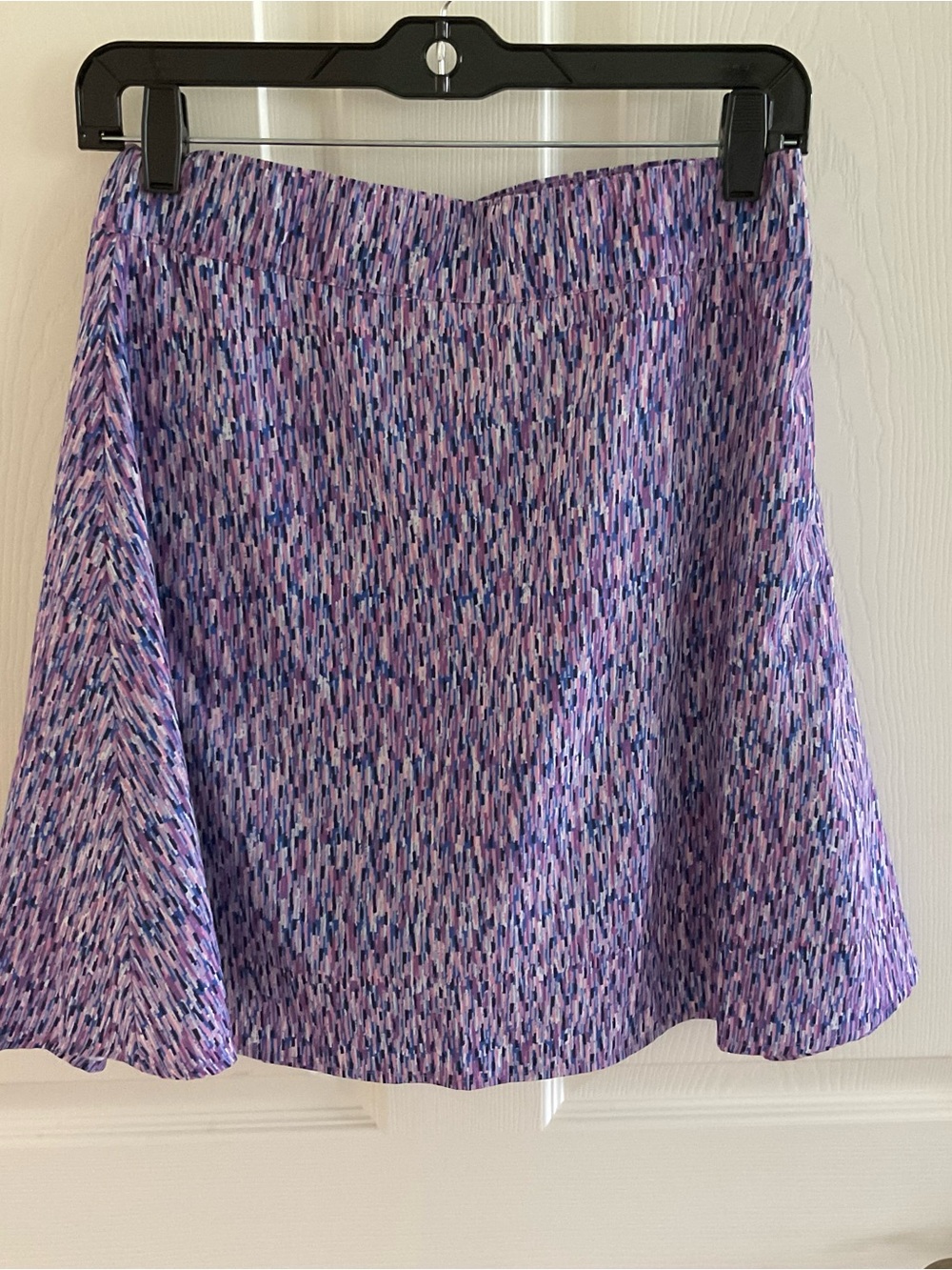 J. Jill Lavender-Purple Printed Skater Skirt